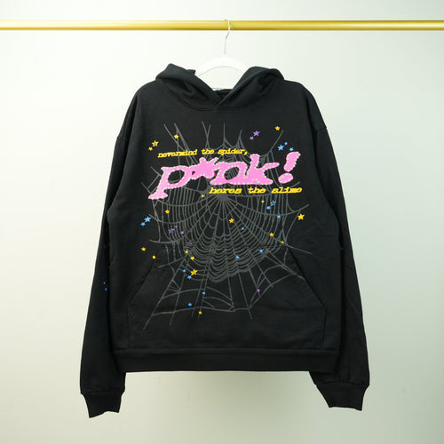 Sp5der Hoodie Pink! Black